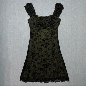 One Clothing Floral Lace Mesh Overlay Size S